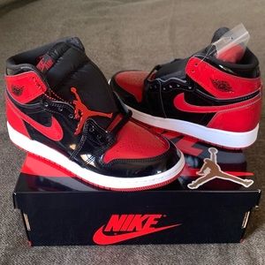 Jordan 1 Retro High OG ‘Patent Bred’ (Grade School)